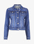Veste en jean légèrement délavée - Bleu denim - 1