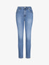 Jean grande taille slim à taille haute - Bleu denim - 1