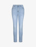 Jean grande taille slim à taille haute - Bleu clair - 4