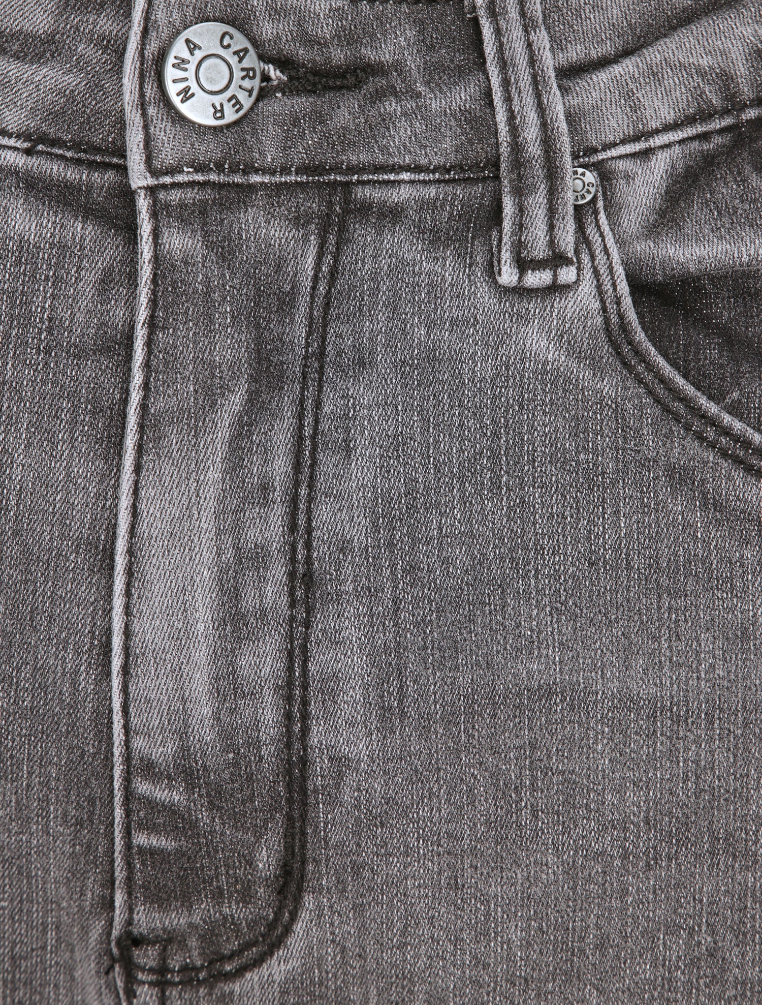Jean grande taille slim à taille haute - Gris - 3