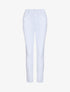 Jean grande taille slim uni à taille haute - Blanc - 4