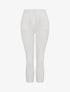 Pantalon stretch uni - Blanc - 1