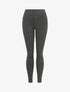 Pantalon stretch skinny à taille haute boutonnée - Gris foncé - 1