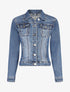Veste en jean courte - Bleu - 1