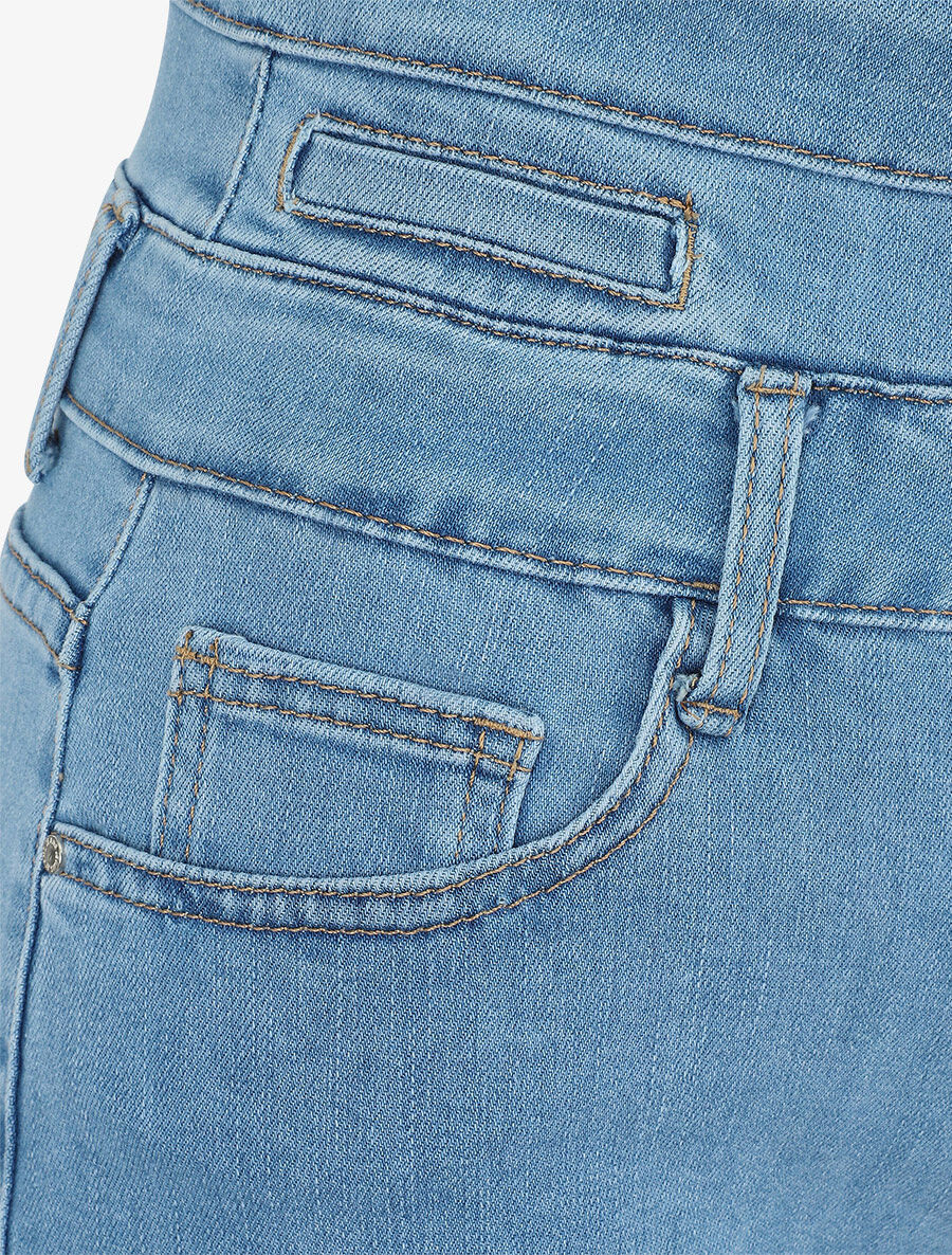 Short en jean à taille stylisée - Denim - 3
