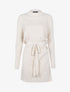 Robe pull ceinturée - Beige - 1