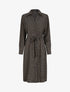 Robe chemise à imprimé feuilles d&