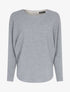 Pull chauve-souris avec dentelle au dos - Gris - 4