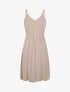 Robe à bretelles style cordes - Beige - 1