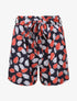 Short fluide imprimé feuilles d&