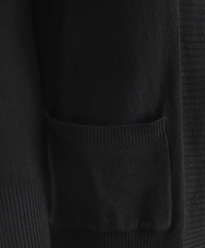 Gilet fin uni à poches plaquées - Noir - 3