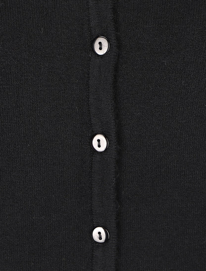 Gilet classique col V - Noir - 3