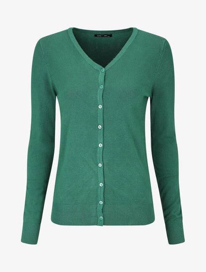 Gilet classique col V - Vert - 1