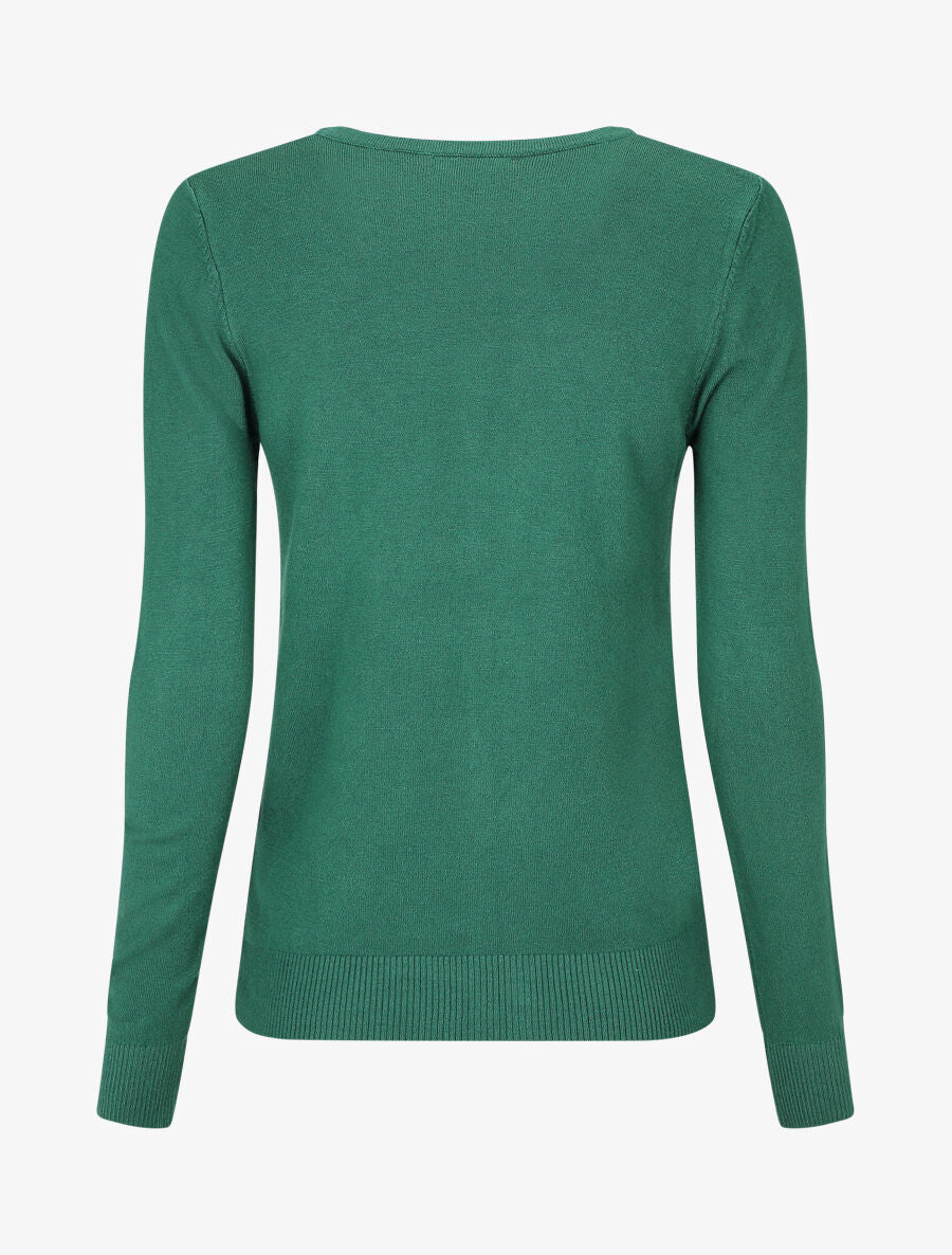 Gilet classique col V - Vert - 2
