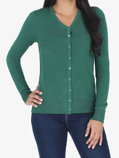 Gilet classique col V - Vert - 4