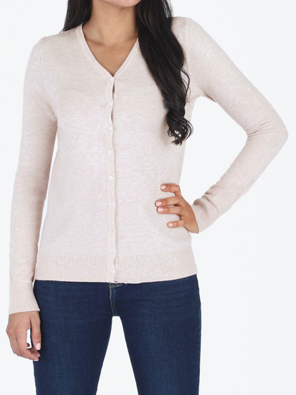 Gilet classique col V - Beige - 4