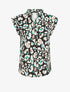 Blouse sans manches à imprimé abstrait - Noir - 1