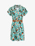 Robe droite à imprimé graphique - Vert d&