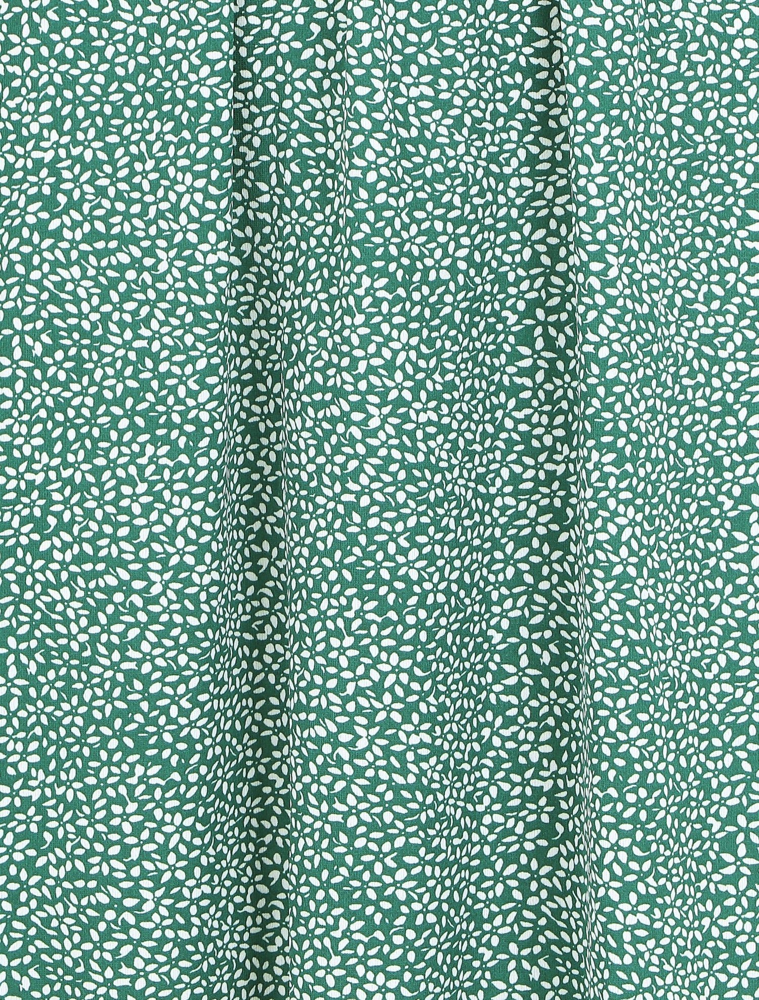 Robe longue imprimé floral à manches courtes volantées - Vert - 3