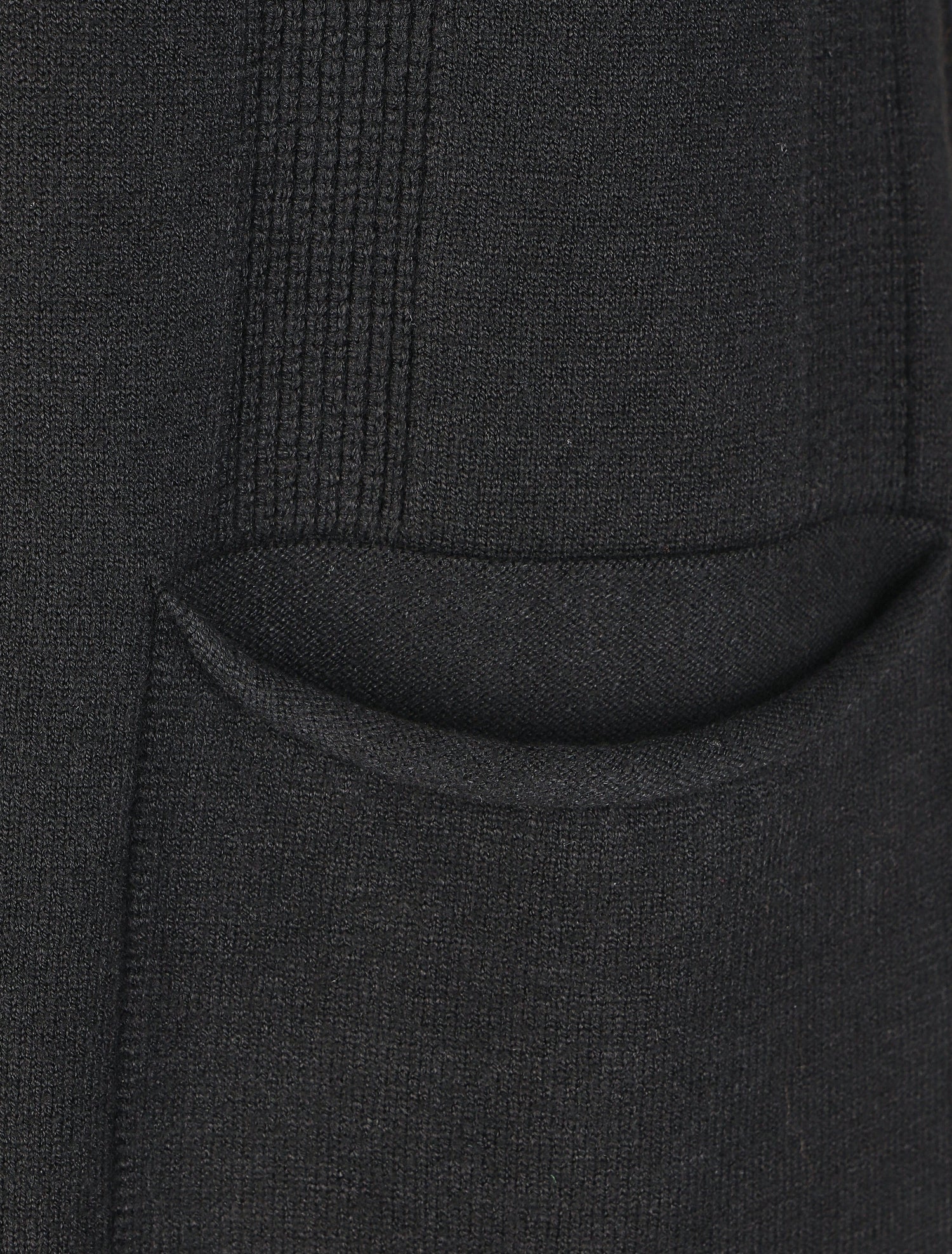 Gilet long à capuche - Noir - 3