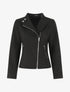 Veste droite en suédine - Noir - 4