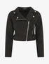 Veste en suédine style perfecto - Noir - 1