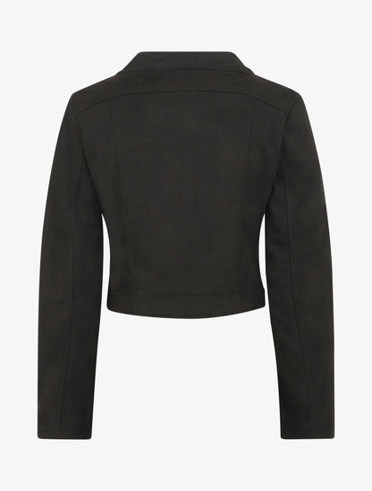 Veste en suédine à mutiples zip - Noir - 2