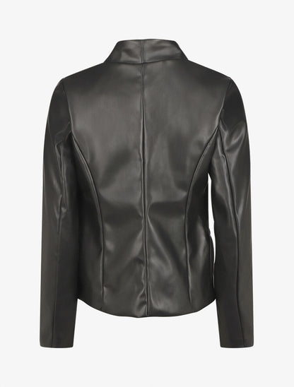Veste en simili - Noir - 2