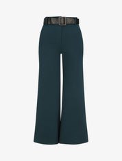 Pantalon ample taille haute - Bleu - 1