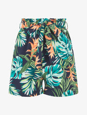 Short paper bag imprimé tropical - Vert - 1