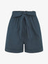 Short uni à revers - Bleu pétrole - 5