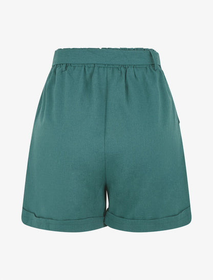 Short uni à revers - Bleu canard - 2