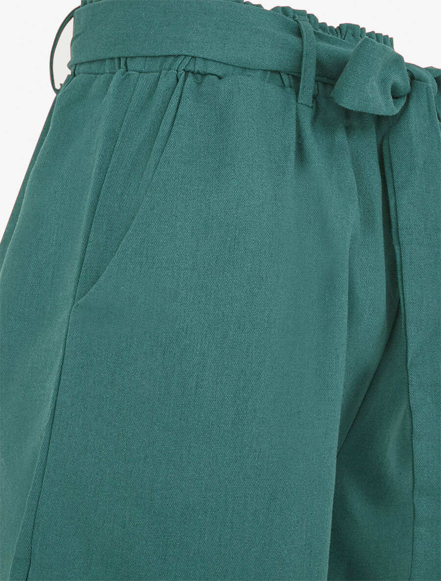 Short uni à revers - Bleu canard - 3
