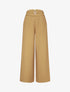 Pantalon ample taille haute à boucle fantaisie - Camel - 4