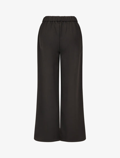Pantalon ample à boucle fantaisie - Noir - 2