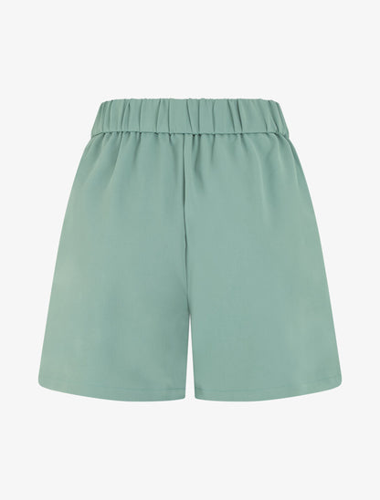 Short droit taille haute à boucle fantaisie - Vert gris - 2