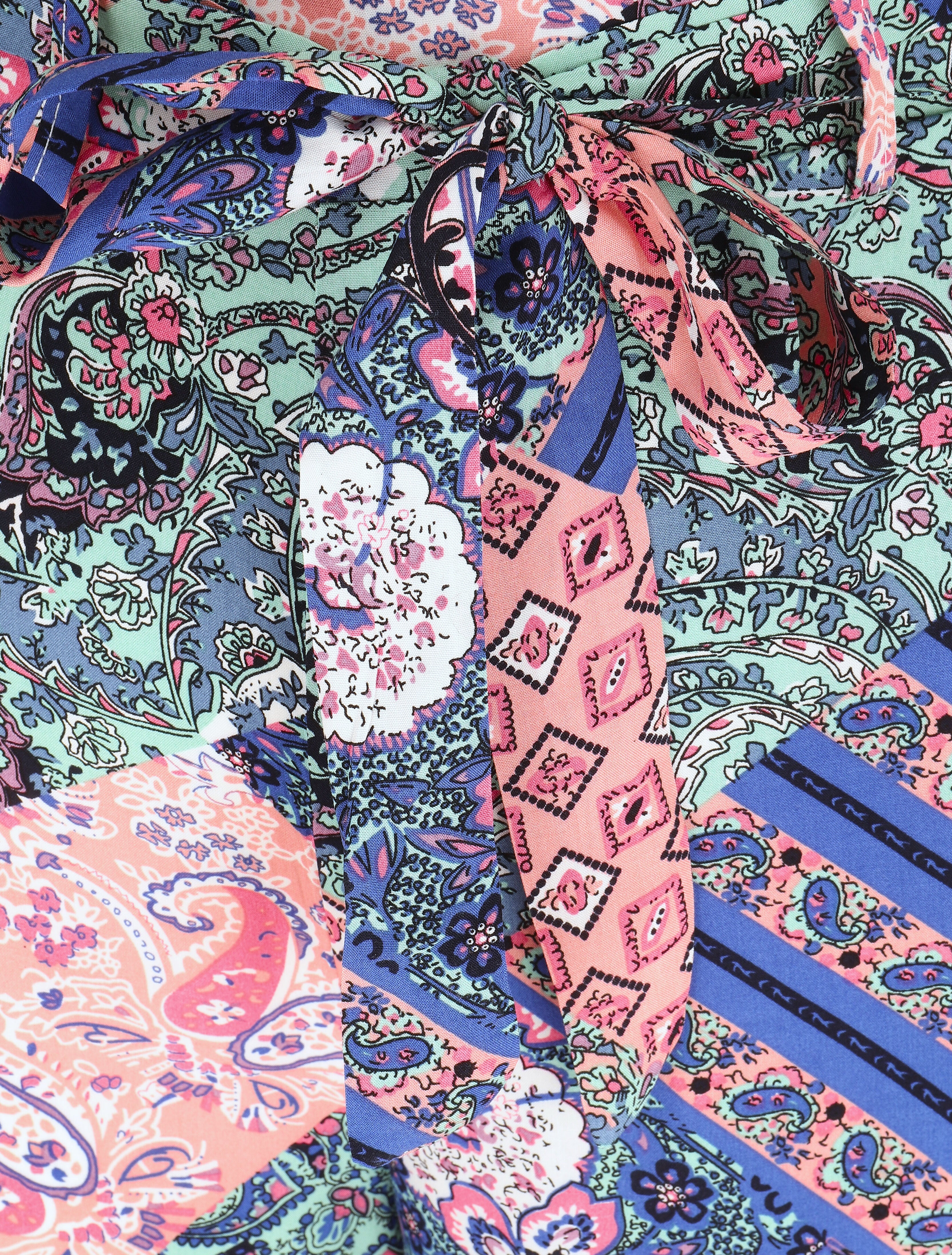 Pantalon fluide élastiqué imprimé fantaisie - Rose - 3