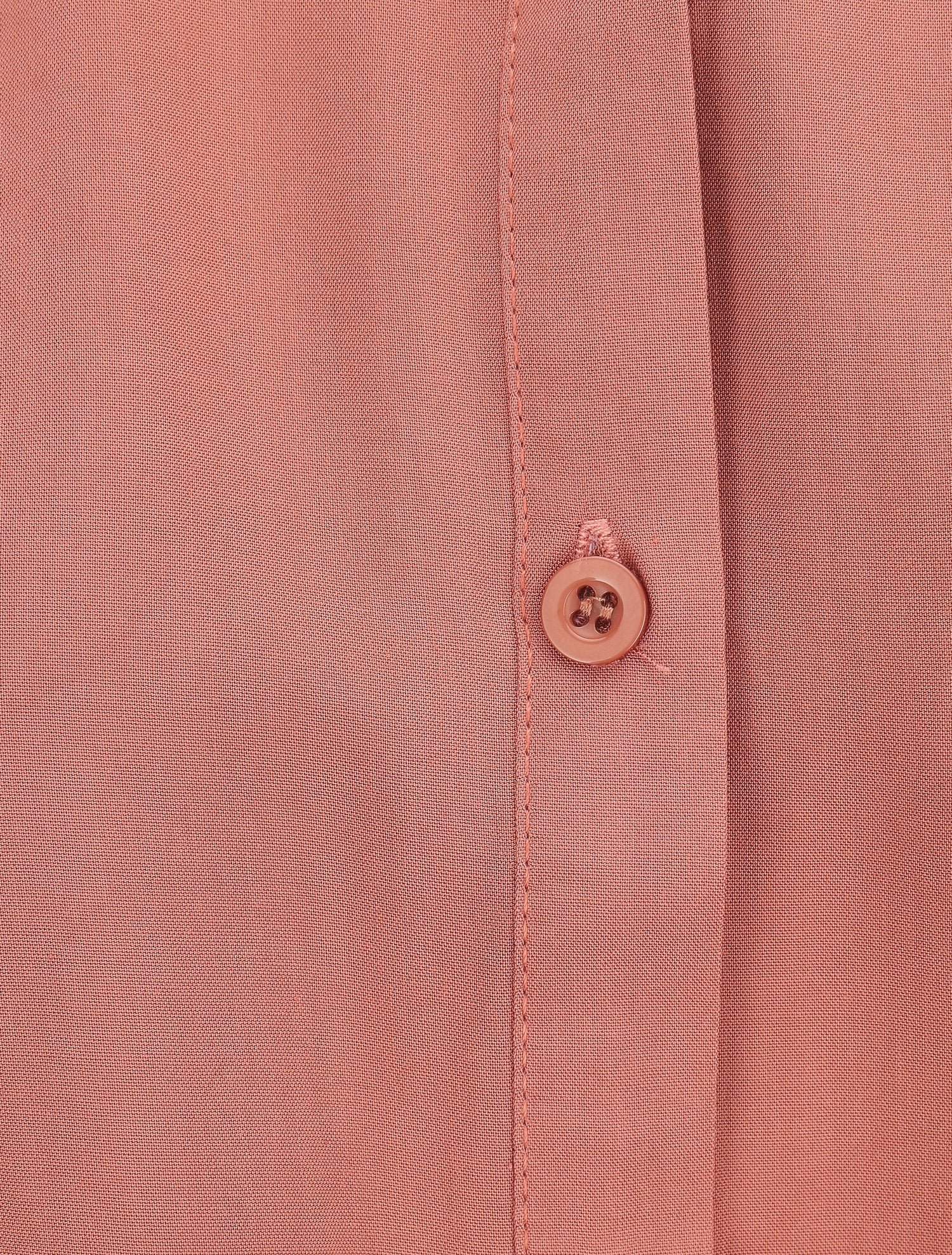 Chemise unie boutonnée à nouer - Vieux rose - 3