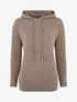 Pull à capuche coupe droite - Taupe - 1