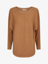 Pull uni à manches chauves-souris - Camel - 4