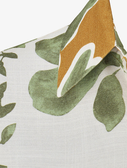 Chemise ample manches longues imprimé floral - Vert - 3