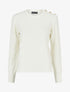 Pull droit en maille fantaisie - Blanc - 1