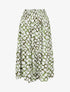 Jupe longue élastiquée fantaisie - Kaki - 1