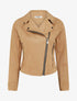 Veste en suédine à fermeture zippée - Camel - 1