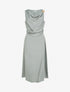 Robe longue sans manches à effet drapé - Vert/gris - 1