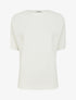 Top uni texturé à manches courtes - Écru - 1