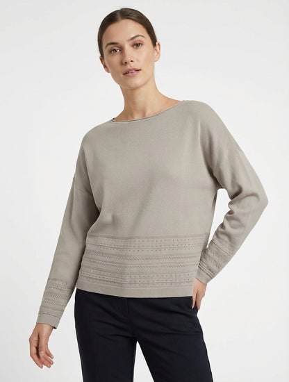 Rechtermouw top met fantasierandjes - Mol