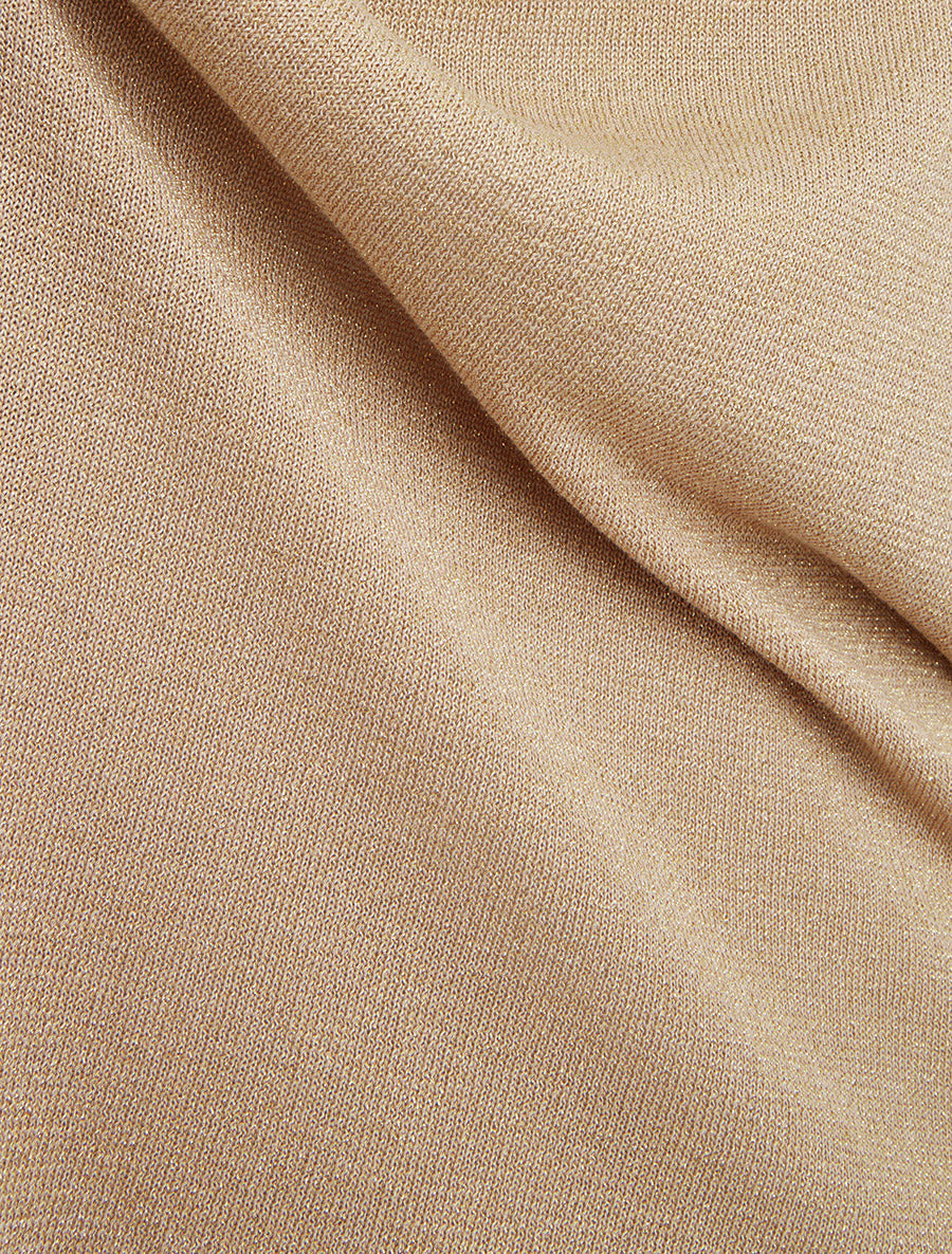 Débardeur en maille irisée à dentelle - Taupe - 3