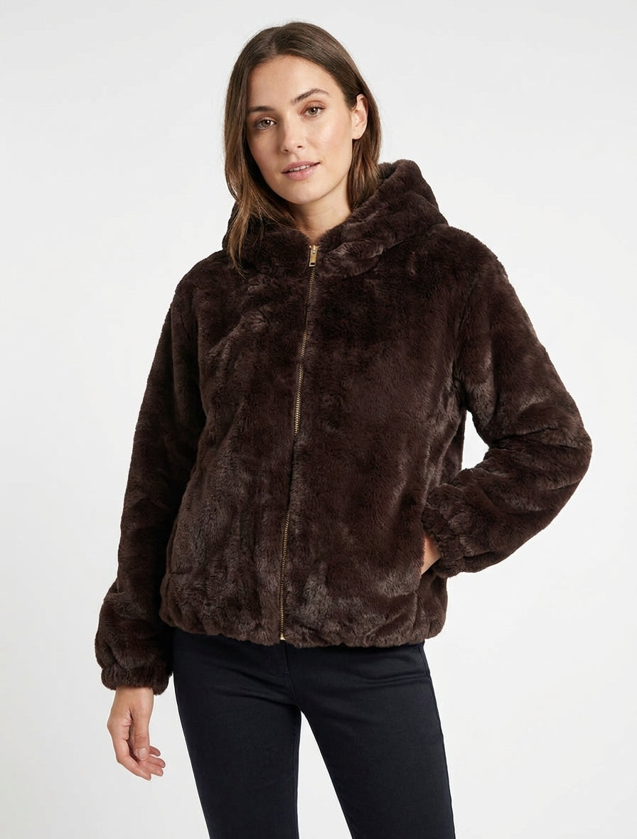 Ritsjas van imitatiebont - Bruin
