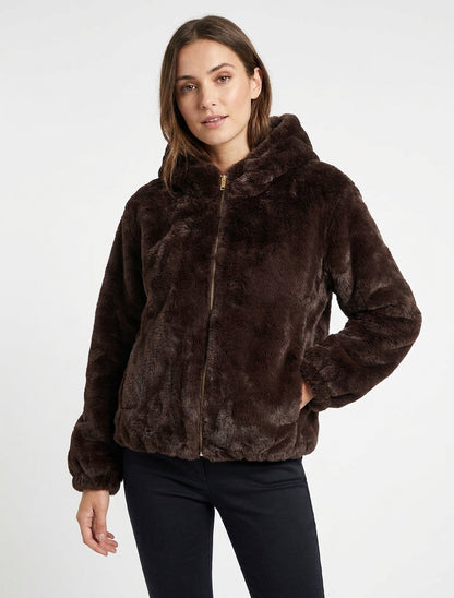 Ritsjas van imitatiebont - Bruin